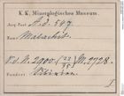Etiketten zu Malachit (NHMW-MIN-Ad547)